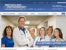 Tablet Screenshot of michalskiortho.com